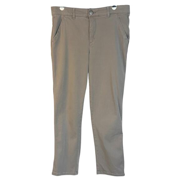 Democracy AbSolution Casual Ankle Pants Khaki Gray Size 10 - Picture 1 of 9